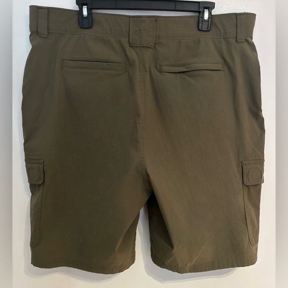 Orvis Shorts Mens Green Cargo Tech Hiking Outdoors Performance Stretch - Picture 2 of 7